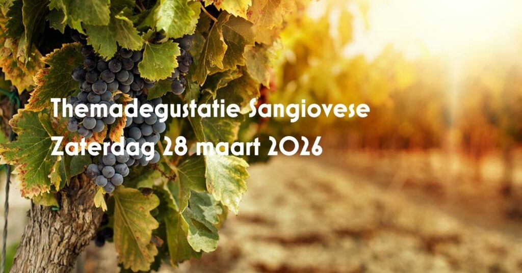 Themadegustatie Sangiovese 28 maart 2026